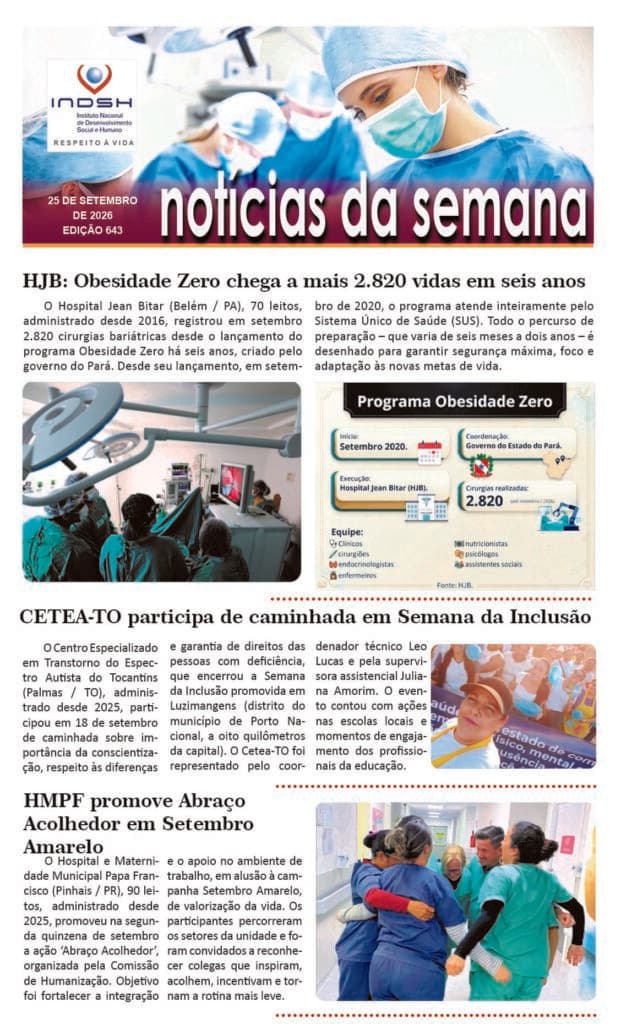 Capa do boletim Notícias da Semana nº 643