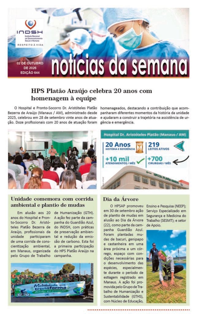 Capa do boletim Notícias da Semana nº 644